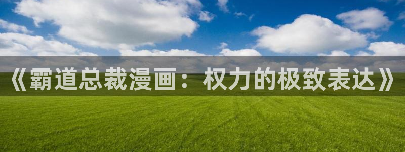 羞羞漫画在线观看网站：《霸道总裁漫画：权力的极致表达》