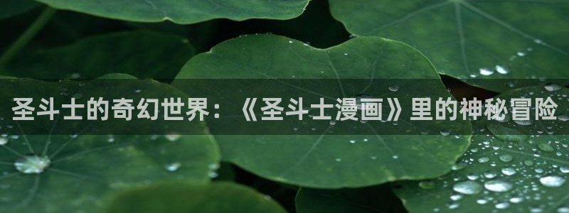 羞羞漫画sss在线入口：圣斗士的奇幻世界：《圣斗士漫画》里的神秘冒险